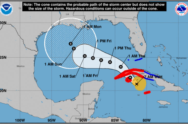 Hurricane Rafael Shifts Westward Lowering Possible Impacts For