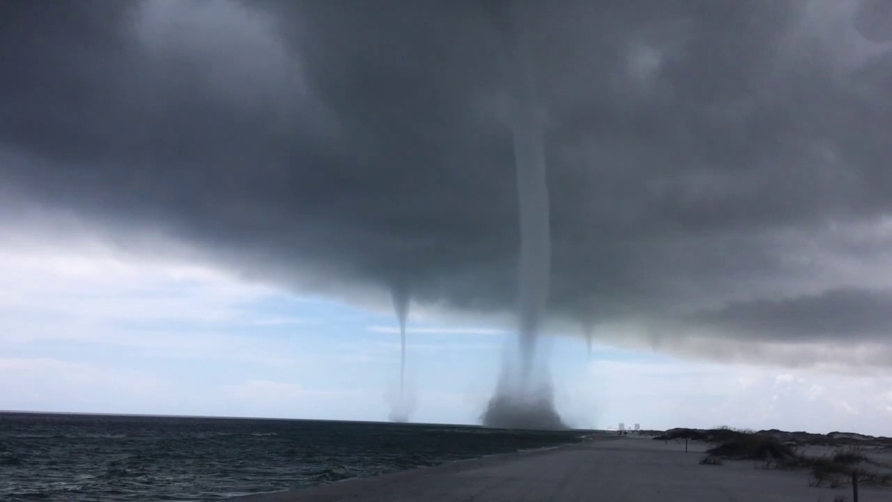 Multiple Waterspouts Captured Off Of Santa Rosa Island, Florida - Get ...