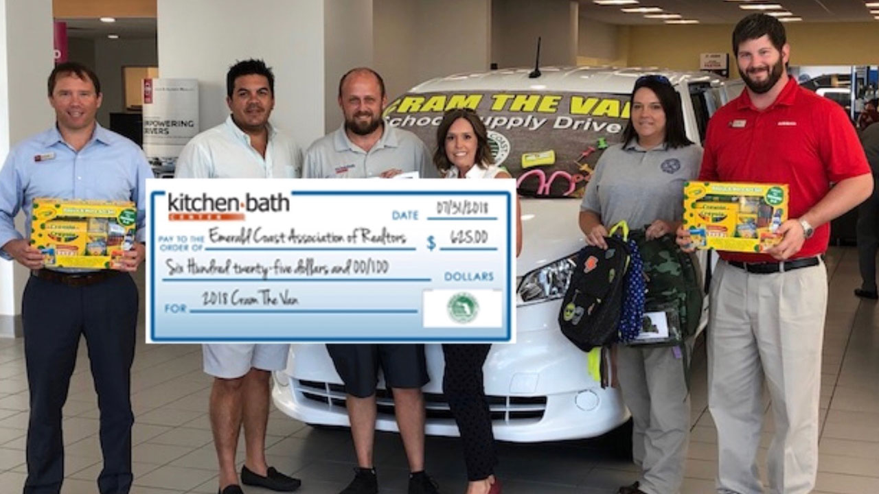 Kitchen & Bath Center donate to Cram the Van