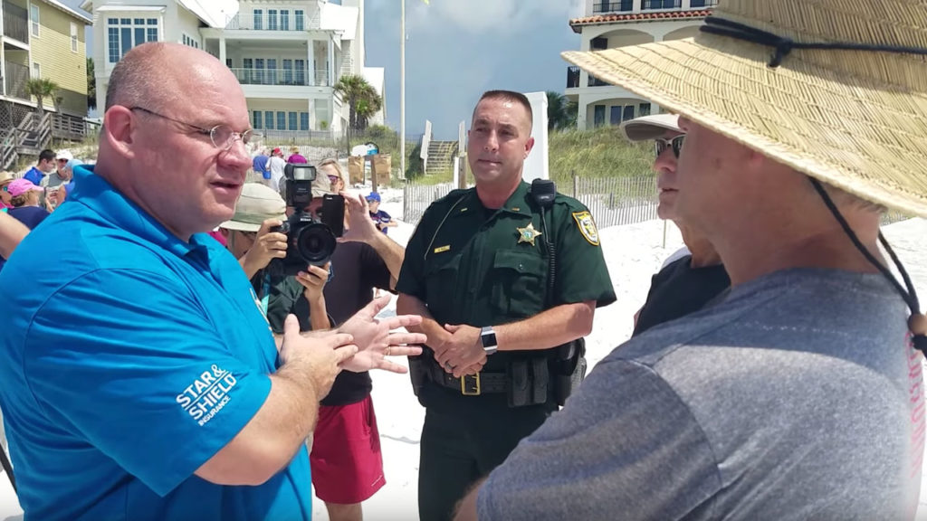 Sheriff Adkinson on Walton County Beach