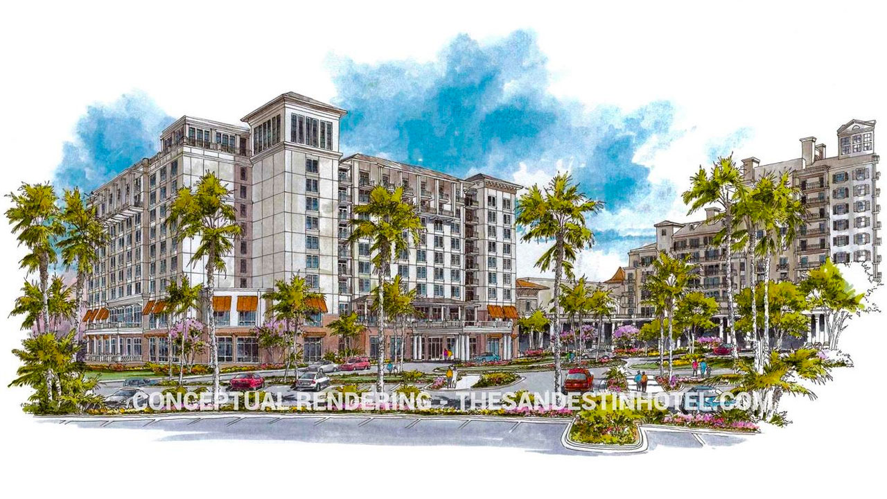 Rendering of the new Sandestin Hotel