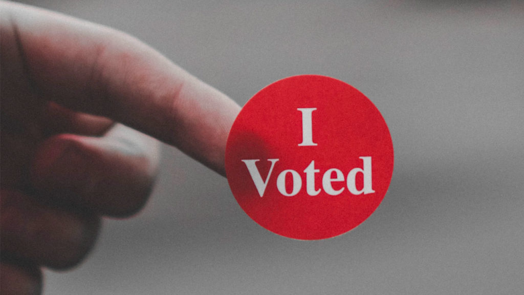 "I Voted" sticker