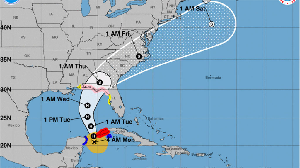 Tropical Storm Michael Forecast