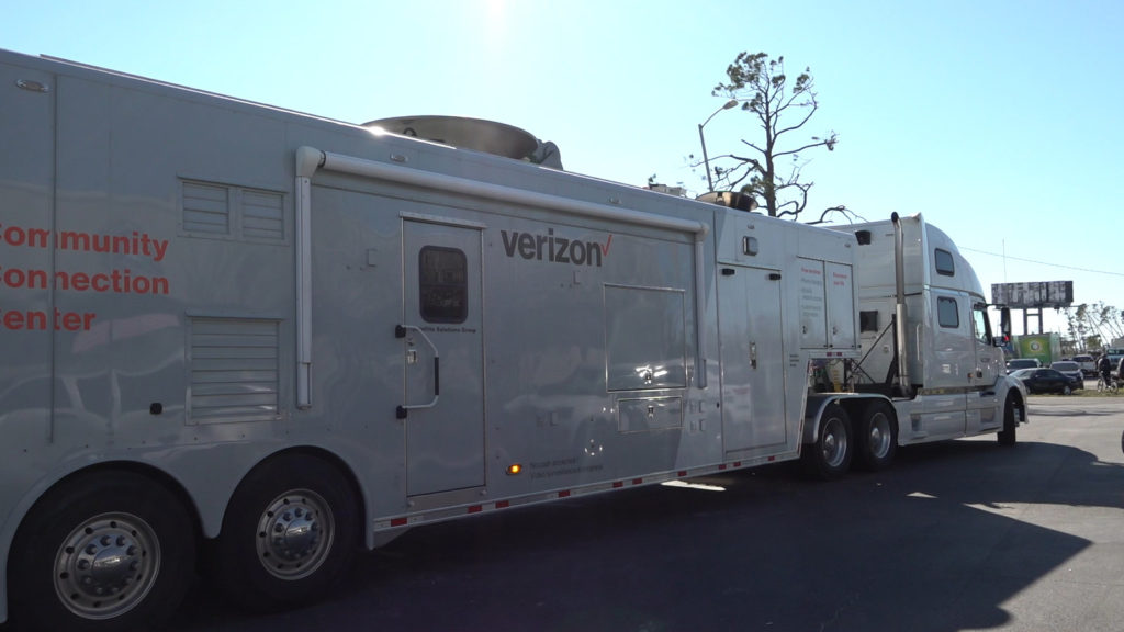 Verizon Wireless getting service back after Hurricane Michael (VERIZON)