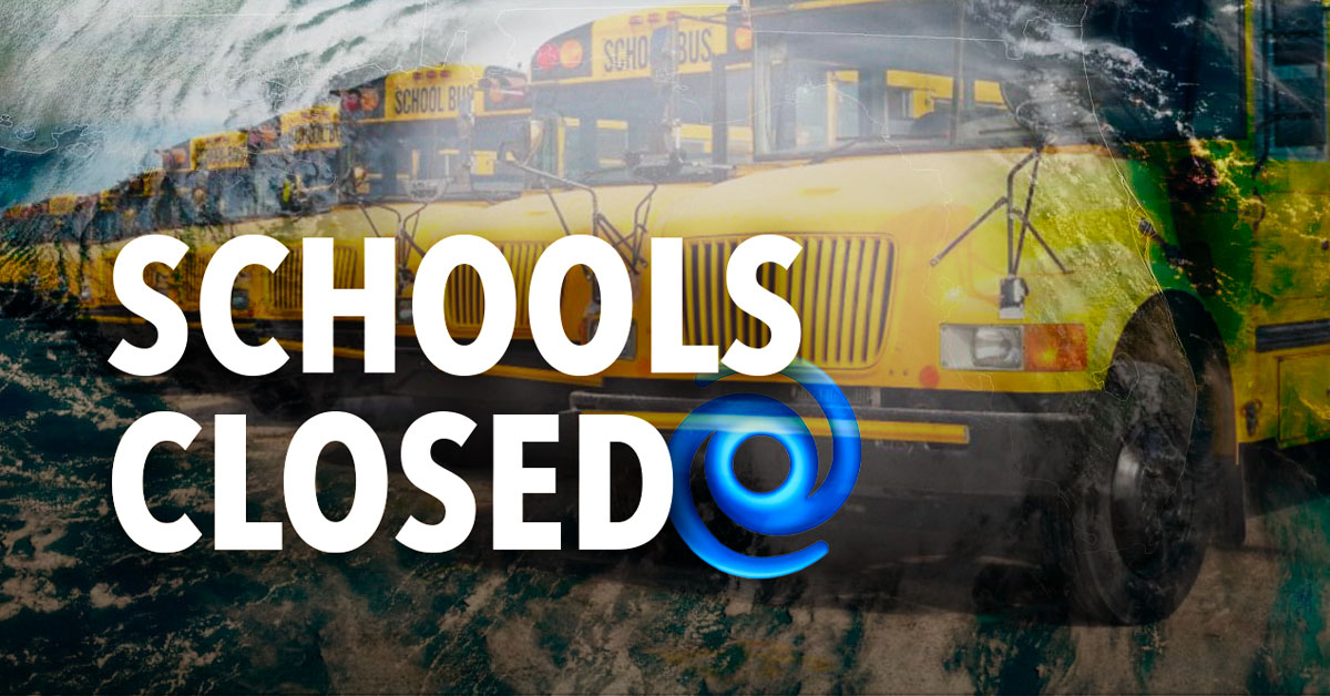 Okaloosa County Schools closed on Monday due to Tropical Storm Fred