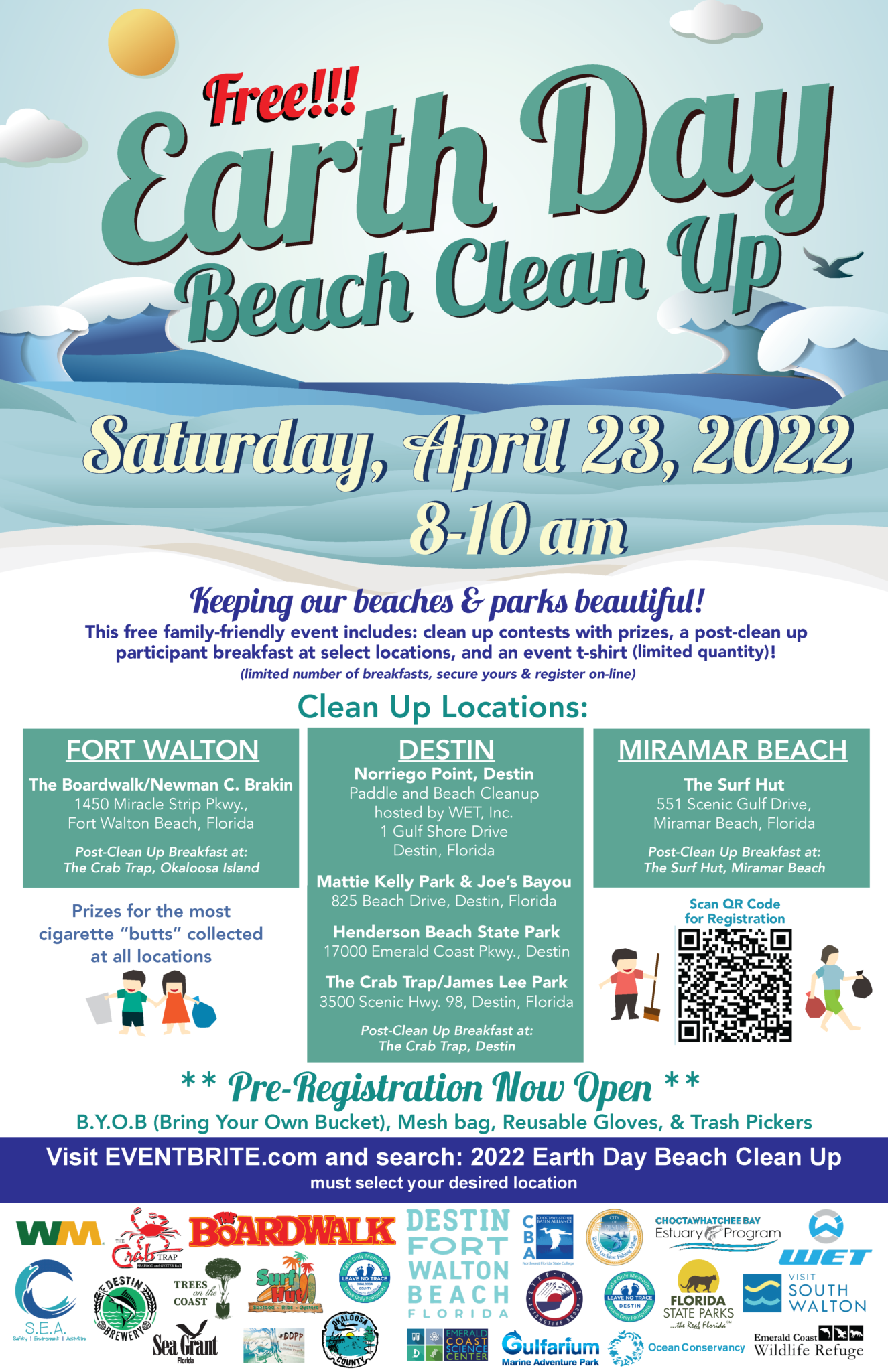 2022 Earth Day Beach Cleanup Poster Get The Coast