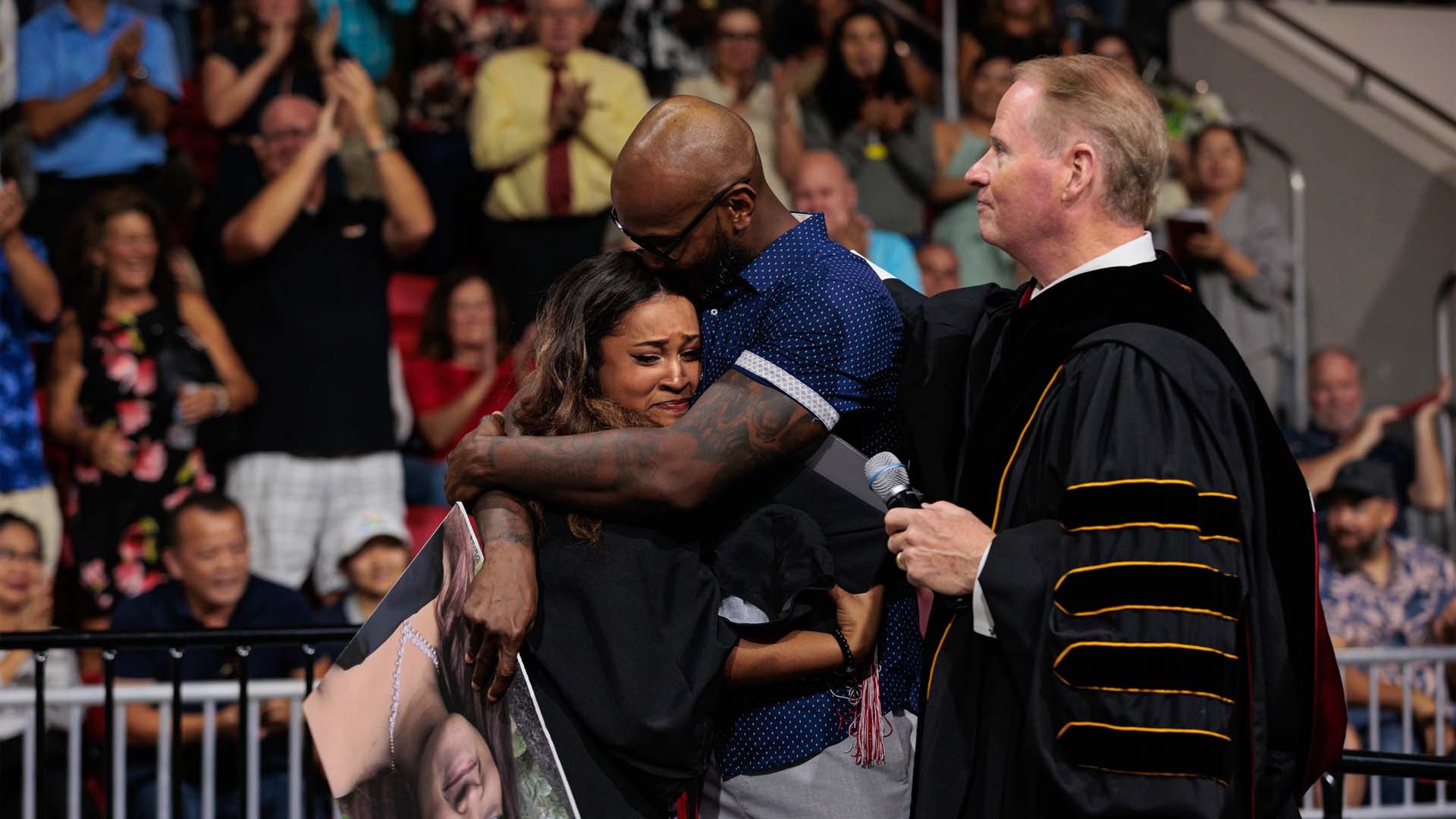 Military Father Surprises Daughter At Northwest Florida State College Graduation