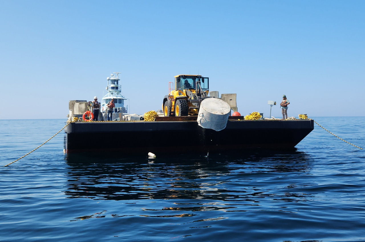 Over 1 million pounds of concrete deployed as artificial reef off coast ...