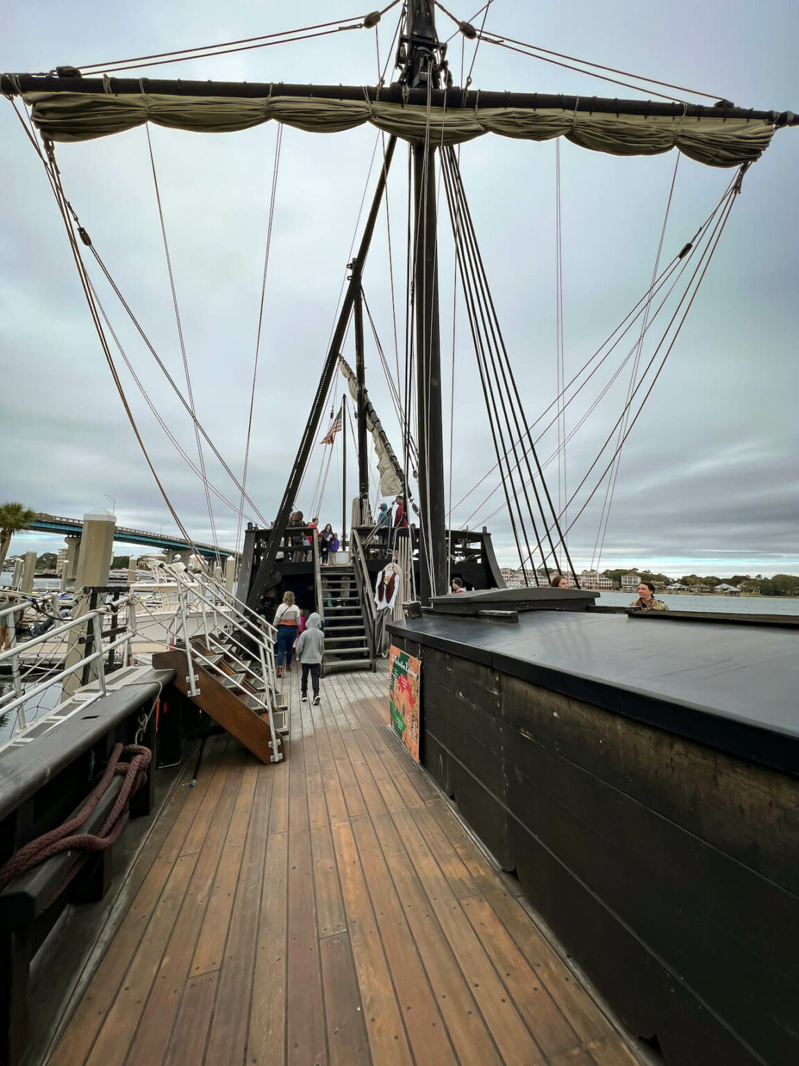 Replica of Christopher Columbus' ship Pinta docks on Okaloosa Island ...