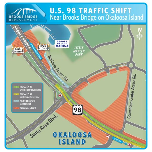 Highway 98 traffic to shift near Brooks Bridge on Okaloosa Island