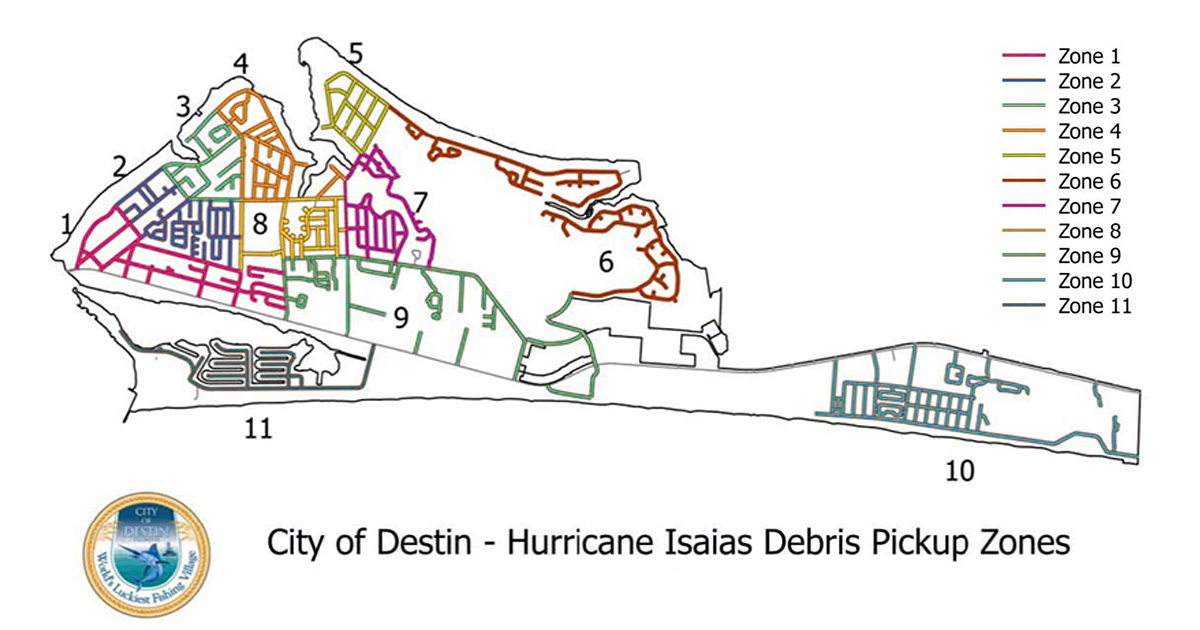 Destin expands Hurricane Isaias debris collection to six zones